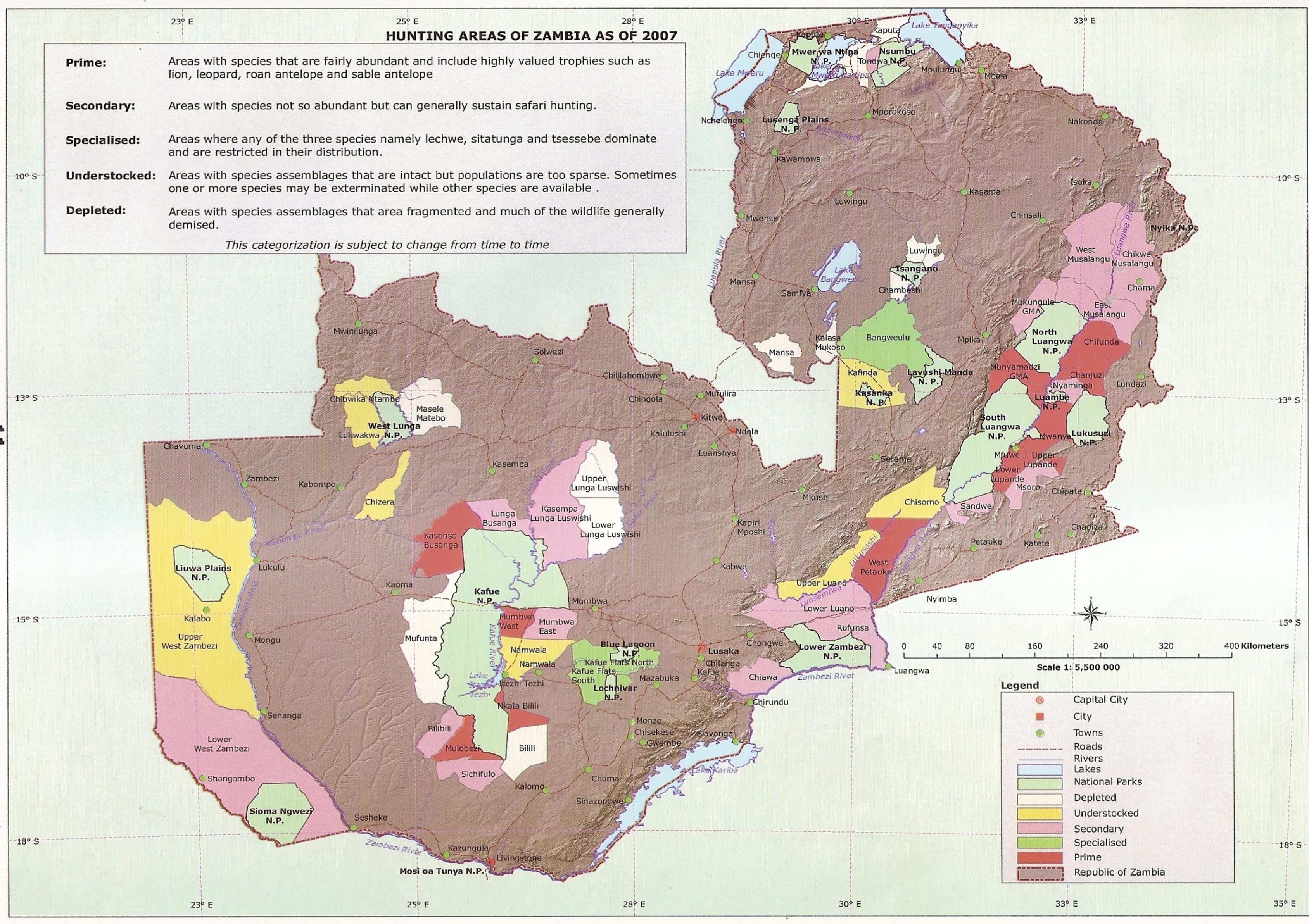 Hunting Areas in Zambia